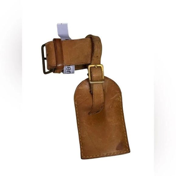 Authenticated Louis Vuitton Vintage Luggage tag large size with poignet - Picture 5 of 14